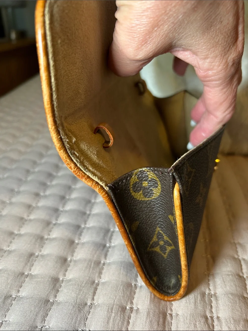441. Louis Vuitton PM twin Pochette with COA